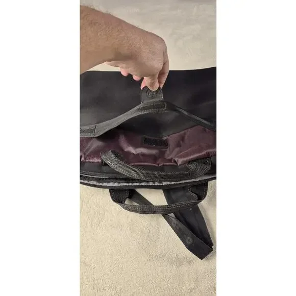 Swiss Gear Wenger padded laptop bag briefcase shoulder strap 18" x 13" black - Picture 10 of 13